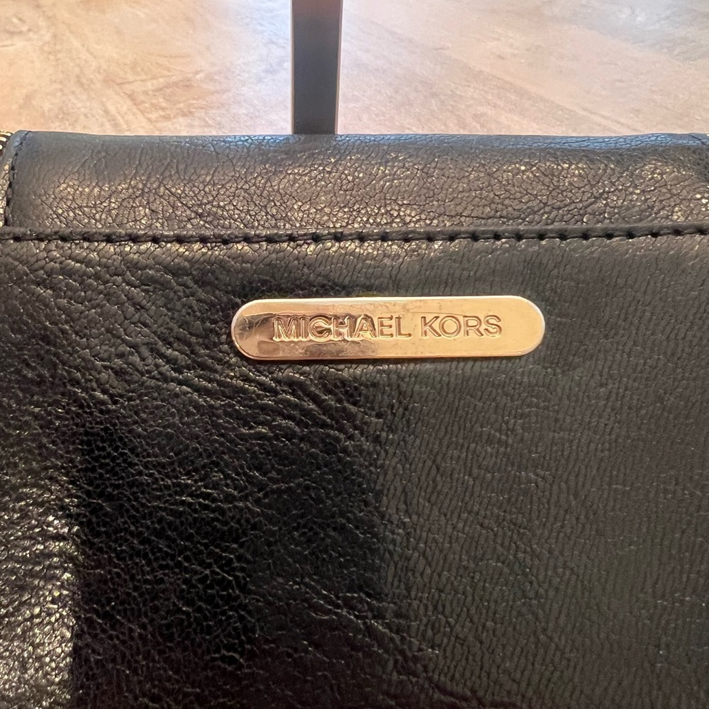 Michael Kors Black Leather Wallet - Picture 4 of 8